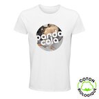 T-shirt personnalisable en coton bio 150 gr/m² - Crusader White | pandacolach - thumb - 3