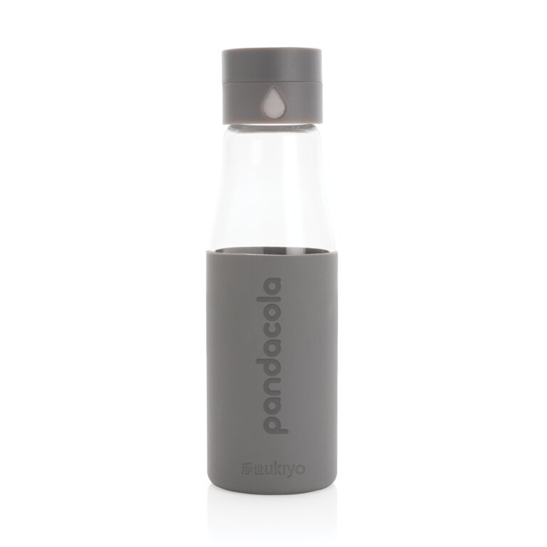 Bouteille en verre 600ml personnalisable avec compteur d'hydratation - Osa | pandacola