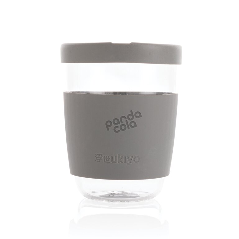 Verre personnalisable 360ml avec couvercle et manchon en silicone - Chidy | pandacola