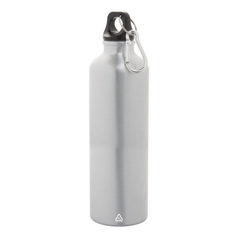 Gourde publicitaire en aluminium recyclé avec mousqueton 750 ml - Oregon | pandacola
