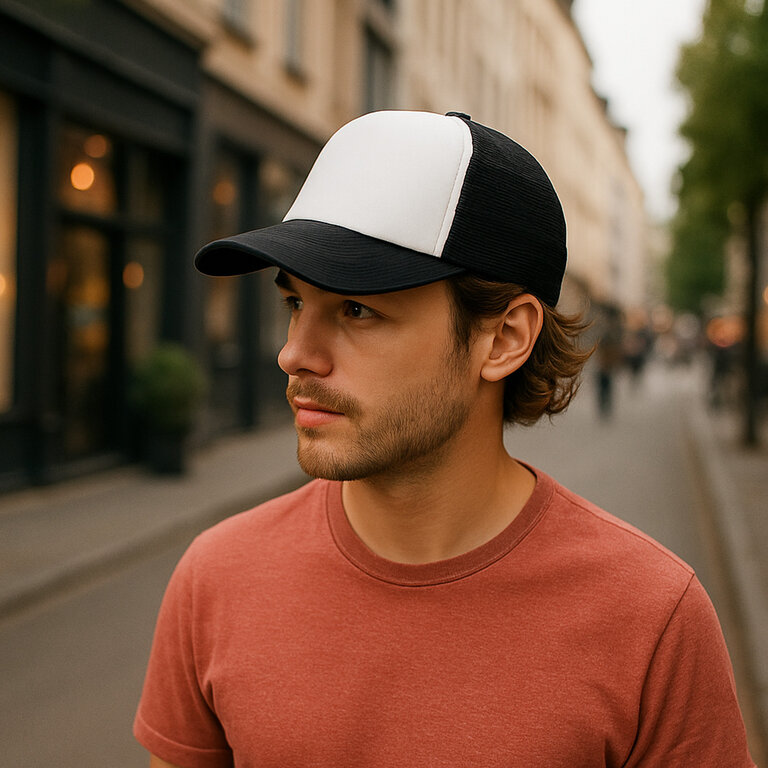 Casquette trucker publicitaire 5 panneaux 100 gr/m² - Road | pandacola - 2