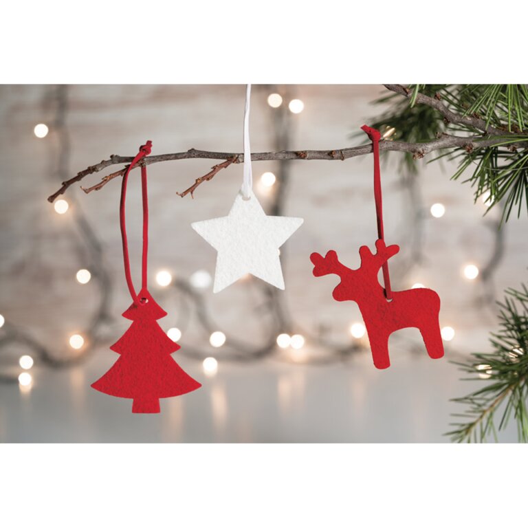 Set ornements de Noël feutrine - Renie | pandacolach - 1