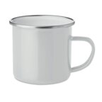 Mug personnalisable métal vintage en émail 350 ml - Plateado subli | pandacola - thumb - 1