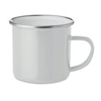 Mug personnalisable métal vintage en émail 350 ml - Plateado subli | pandacolach - thumb - 1