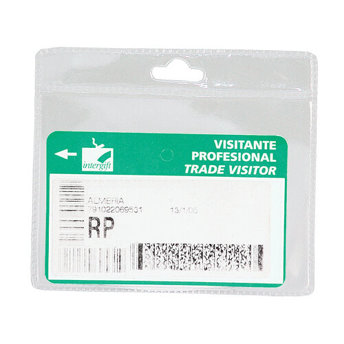 Badge publicitaire perforé format horizontal 10x9 cm - Ifem | pandacolach