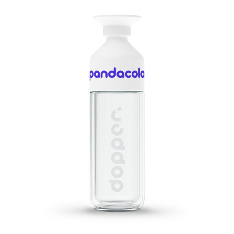 Gourde personnalisable isotherme en verre borosilicate 450 ml | DOPPER® - Ligtu Iso | pandacolach