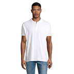 Polo promotionnel blanc homme en coton biologique à manches courtes 170 gr/m² - Planet | pandacola - thumb