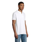 Polo promotionnel blanc homme en coton biologique à manches courtes 170 gr/m² - Planet | pandacola - thumb - 2