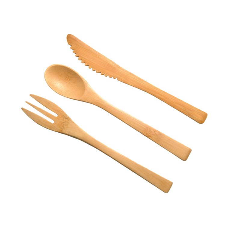 Set de 3 couverts en bambou - Otaru | pandacolach