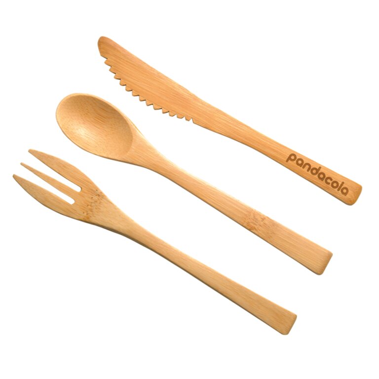Set de 3 couverts en bambou - Otaru | pandacolach - 2