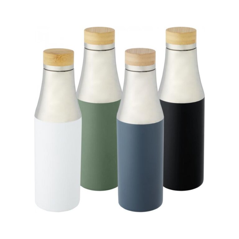 Bouteille personnalisée 540 ml double paroi avec couvercle bambou - Sola | pandacolach - 2