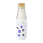 Bouteille personnalisée 540 ml double paroi avec couvercle bambou - Sola | pandacolach - thumb - 1