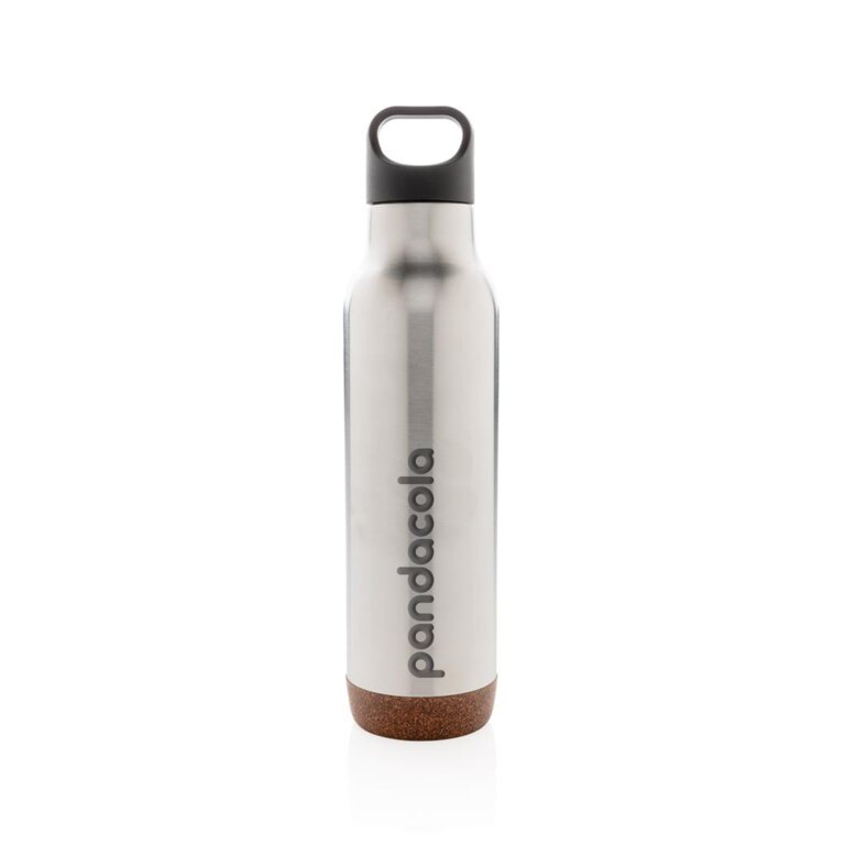 Bouteille publicitaire isotherme étanche avec finition liège 600 ml - Kip | pandacolach