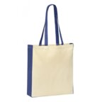 Tote bag personnalisé en coton avec soufflets et anses assorties 220 gr/m² - Haston | pandacola - thumb