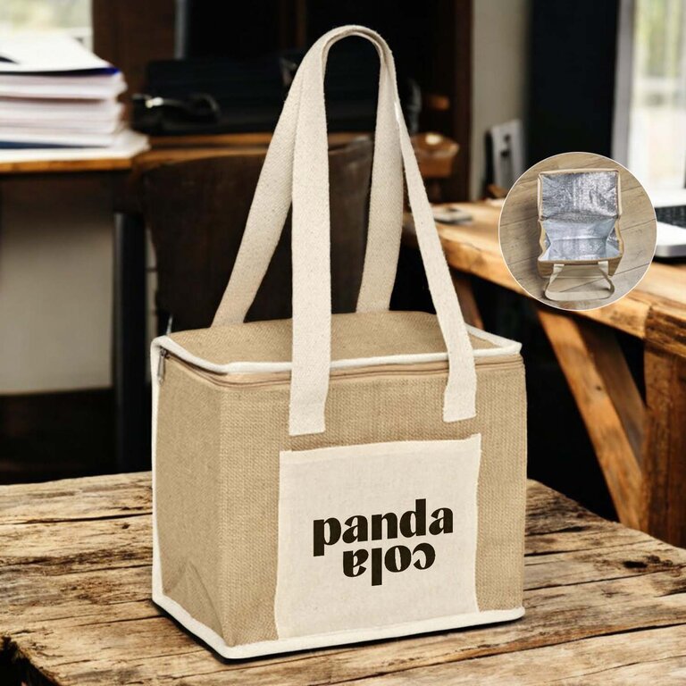 Sac isotherme personnalisable avec poche en coton - Cotta | pandacolach