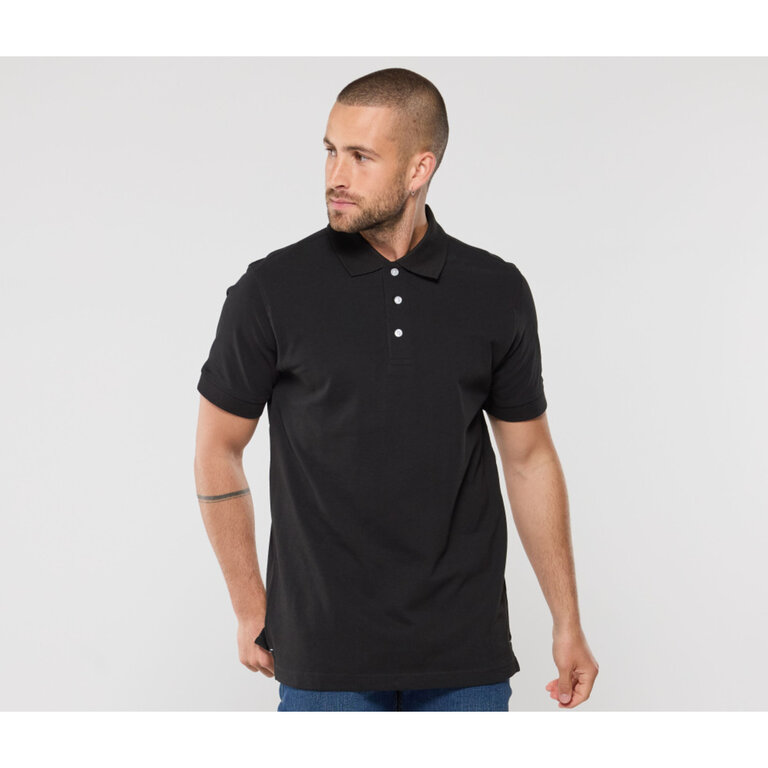 Polo personnalisable homme en coton piqué à boutons colorés personnalisable 210 gr/m² - Mashou | pandacola