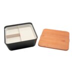 Lunch box personnalisée en PP avec couvercle en bambou 1.75L - Largio | pandacolach - thumb - 2