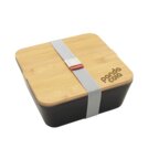 Lunch box personnalisée en PP avec couvercle en bambou 1.75L - Largio | pandacolach - thumb - 3