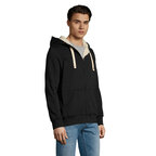 Veste zippée personnalisable doublée à capuche en coton 280 gr/m² - Sherpa | pandacola - thumb - 2