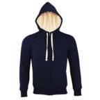 Veste zippée personnalisable doublée à capuche en coton 280 gr/m² - Sherpa | pandacola - thumb