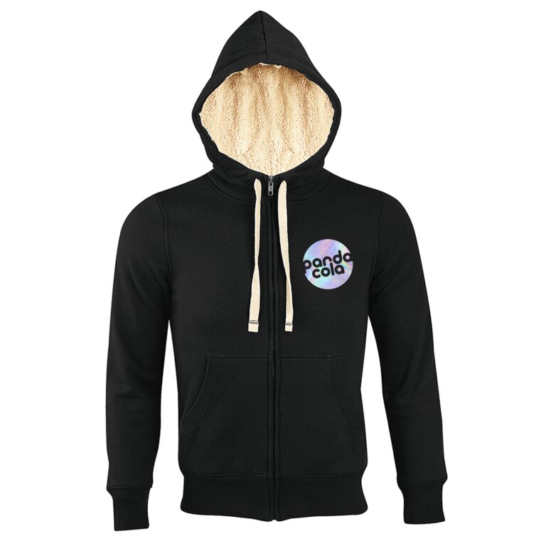 Veste zippée personnalisable doublée à capuche en coton 280 gr/m² - Sherpa | pandacolach
