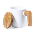 Tasse personnalisée en céramique et bois 350 ml - Harun | pandacola - thumb