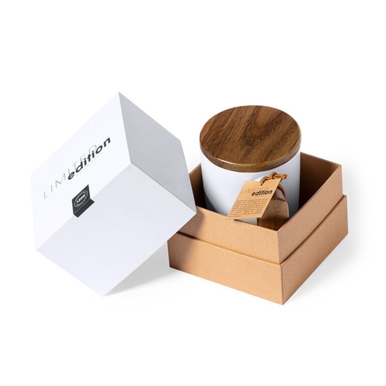 Tasse personnalisée en céramique et bois 350 ml - Harun | pandacolach - 1
