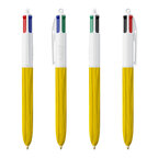 Stylo bille 4 couleurs publicitaire BIC® - 4 Couleurs Wood | pandacola - thumb - 1