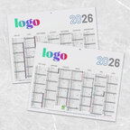 Calendrier de banque publicitaire rigide Made In France 27x20,8 cm - Calmini | pandacola - thumb - 2