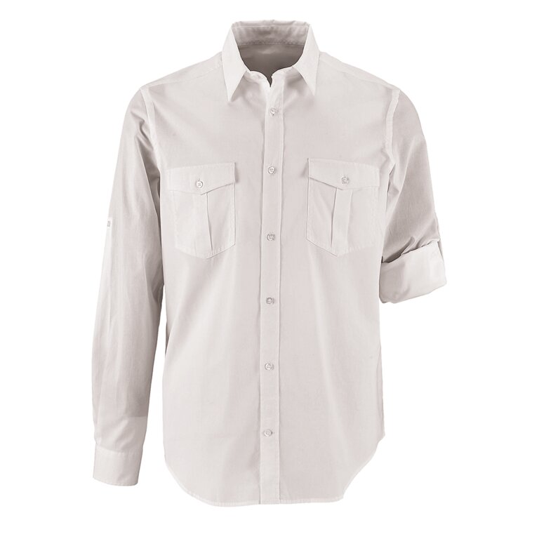 Chemise personnalisée en coton popeline lavé 110 gr/m² - Burma | pandacolach
