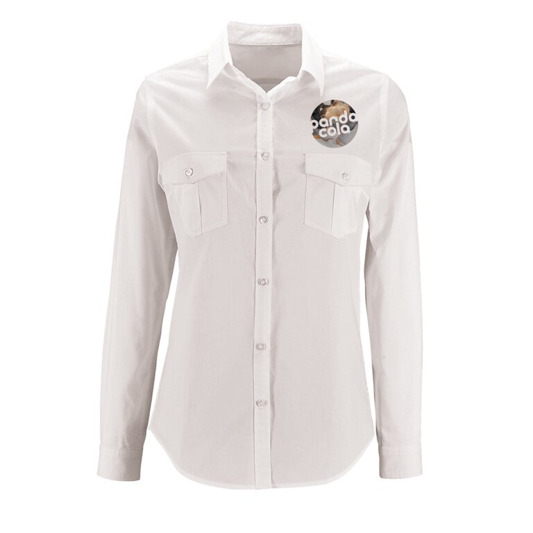 Chemise personnalisée en coton popeline lavé 110 gr/m² - Burma | pandacolach