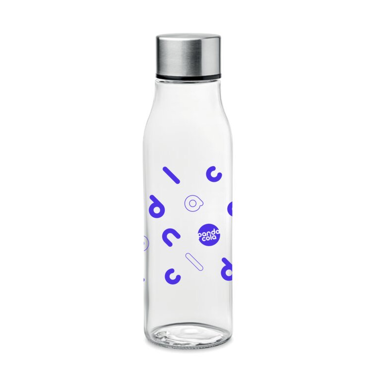 Bouteille en verre pesonnalisée avec couvercle en aluminium 500 ml - Venice | pandacolach