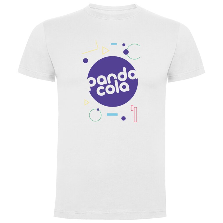 T-shirt publicitaire mixte blanc à manches courtes col quadruple épaisseur 165 gr/m² - Kobe | pandacolach