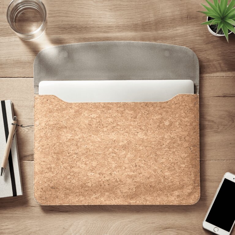 Pochette personnalisée en liège pour ordinateur 14" - Travail | pandacola - 5