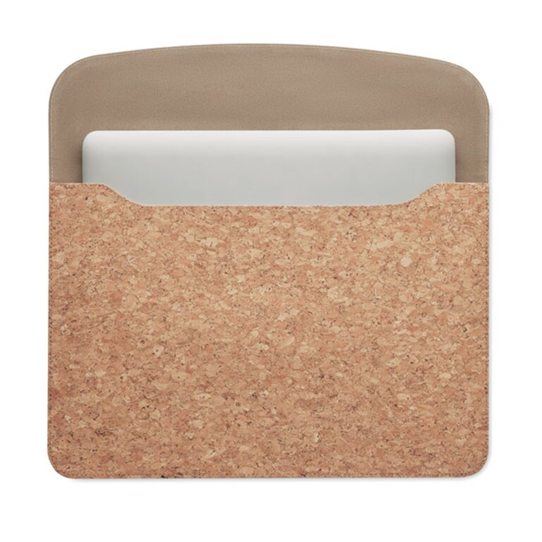 Pochette personnalisée en liège pour ordinateur 14" - Travail | pandacola - 1