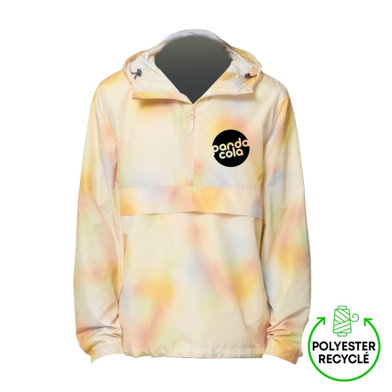 Veste enfilable personnalisable en polyester recyclé couleur dégradé avec capuche 75 gr/m² | STANLEY/STELLA® - Speeder Aop | pandacolach