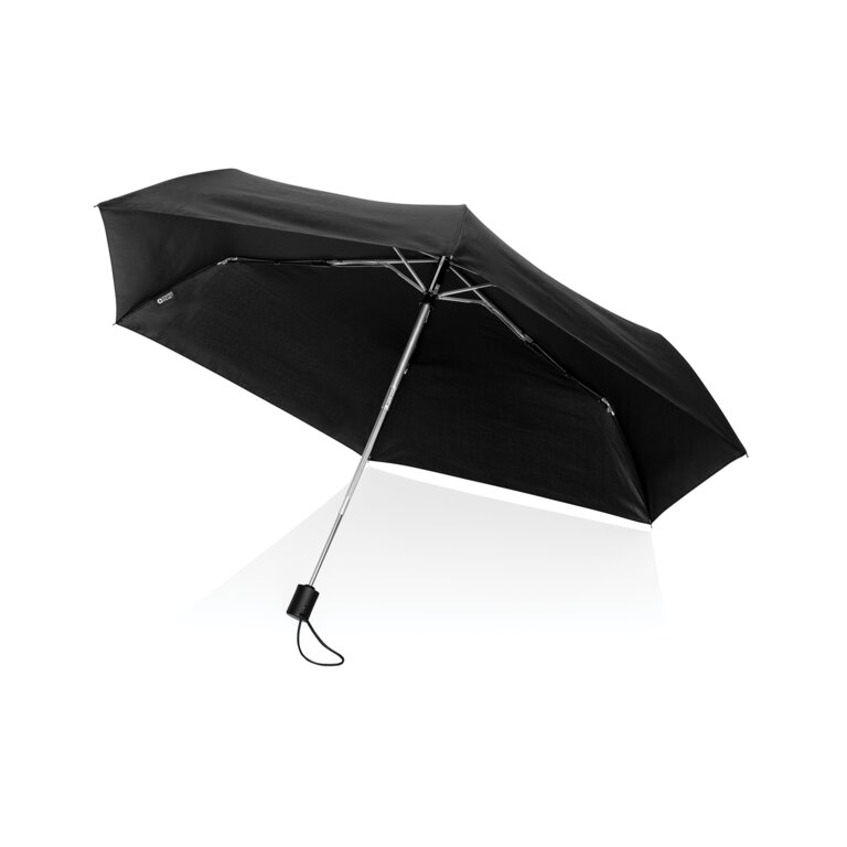 Parapluie pliant personnalisé 20,5" en polyester recyclé | SWISS PEAK AWARE - Tundy Light | pandacolach
