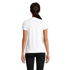 Polo promotionnel blanc femme en coton biologique à manches courtes 170 gr/m² - Planet | pandacola - thumb - 1