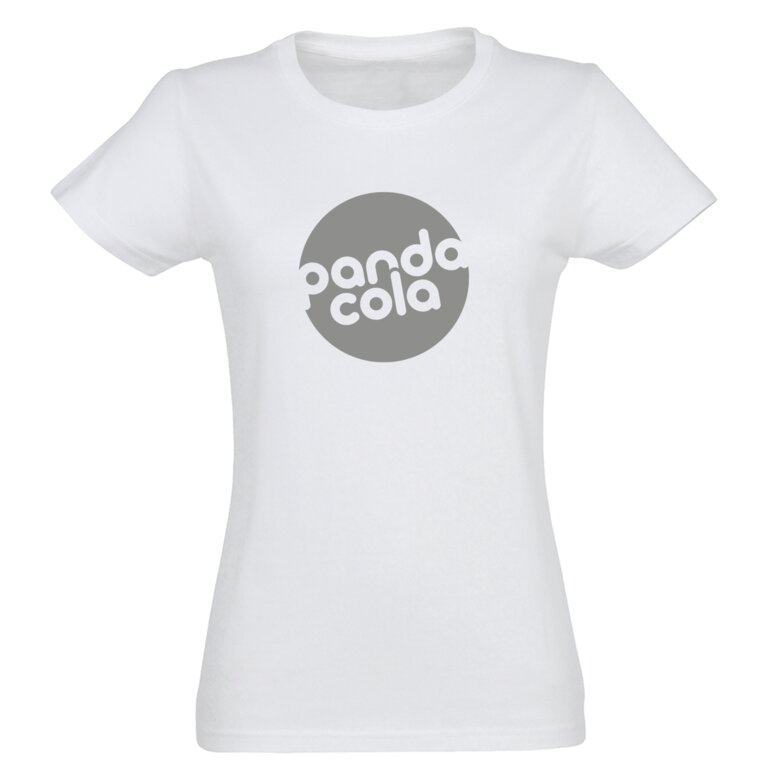 Tee-shirt personnalisable blanc femme coupe cintrée en coton semi-peigné 150 gr/m² - Regent | pandacola