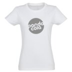 Tee-shirt personnalisable blanc femme coupe cintrée en coton semi-peigné 150 gr/m² - Regent | pandacolach - thumb - 2