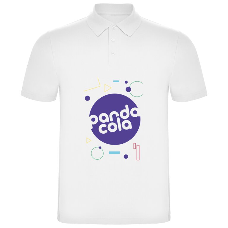 Polo publicitaire blanc homme avec col en côte 180 gr/m² - Okazaki | pandacolach