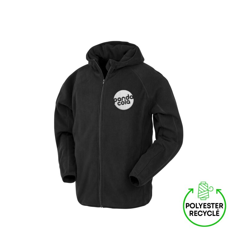 Polaire personnalisée en polyester recyclé à capuche 160 gr/m² | RESULT® - Cheryl | pandacolach