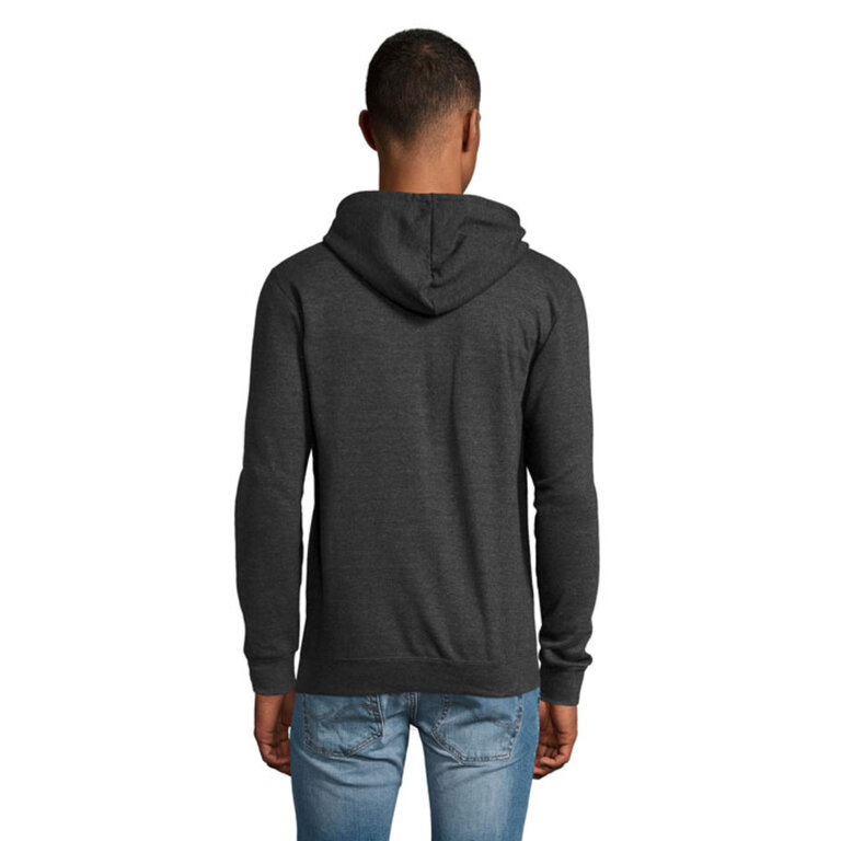 Sweat personnalisé unisexe zippé à capuche 300 gr/m² - Stone | pandacola - 2