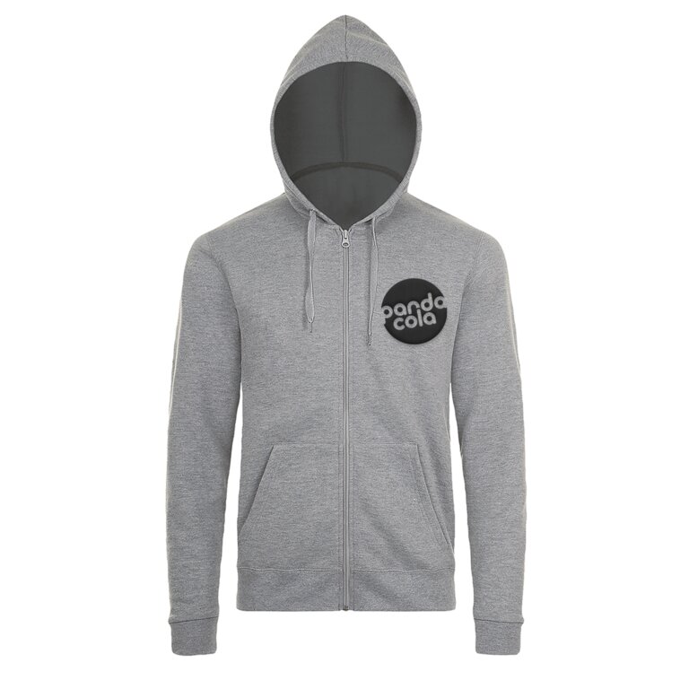 Sweat personnalisée mixte zippée à capuche 300 gr/m² - Stone | pandacola