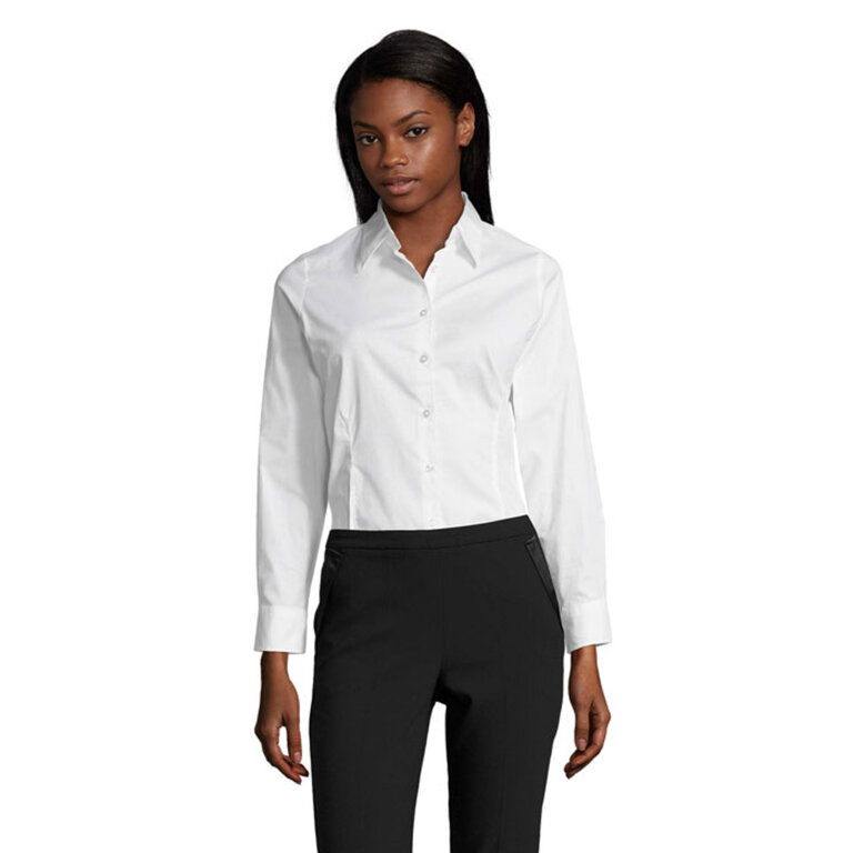 Chemise personnalisée stretch en coton 140 gr/m² - Eden | pandacola