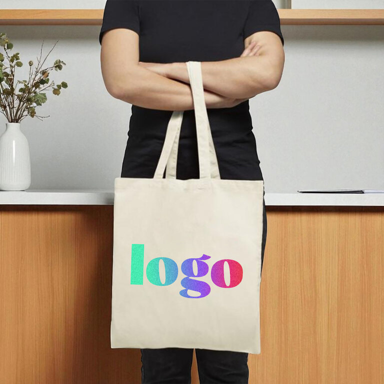 Exp. rapide 5j - Tote bag publicitaire coton anses longues 100 gr/m² - Carolina | pandacola