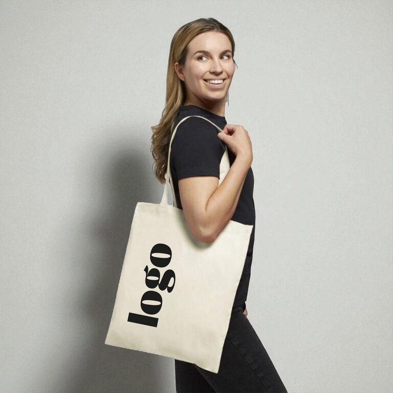 Exp. rapide 5j - Tote bag publicitaire coton anses longues 100 gr/m² - Carolina | pandacolach - 4