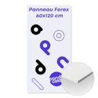 Panneau format portrait en Forex 3mm avec marquage recto 60x120 cm - Brinto | pandacolach - thumb - 1
