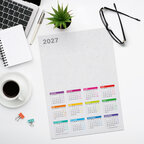 Calendrier 2027 ensemencé personnalisé 12 mois - Holmes Green | pandacola - thumb - 1