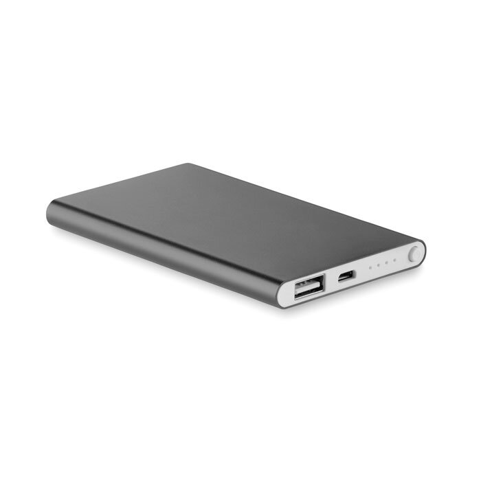 Powerbank personnalisé plat aluminium 4000 mAh - Powerflat | pandacola - 1
